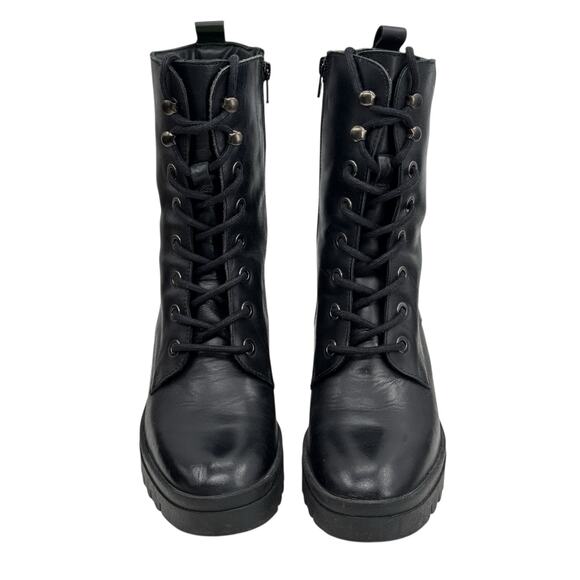 Fly London Tiel Combat Boot EU 40 US 9 Women's Leather Lace Up Platform Lug Sole - Picture 5 of 10